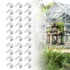 Stainless Steel Greenhouse Glass Clips Rust-resistant Garden Clips Spring Clips  Maintenance