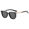 JYL TS Halara Square Frame Sunglasses, Metal Temple Shades, Outdoor UV Protection Eyewear