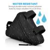 Bicycle Triangle Tool Kit Bag Front Tube Frame Saddle Storage Bag Waterproof Pouch Durable Bike Bag