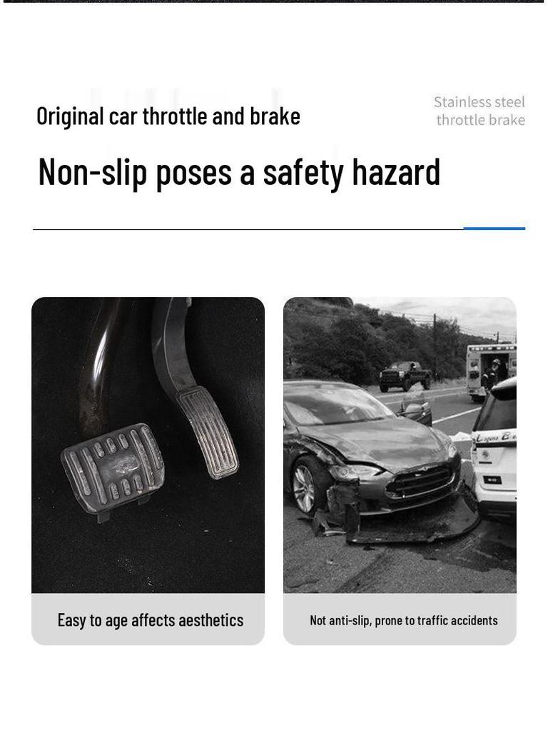 Tesla Model 3/Y Brake & Accelerator Pedal Covers - Interior Accessories