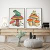 Frog Mushroom Umbrella Cartoon Game Hd Poster Print Animal Comics Canvas Painting Kids Room Home Decor Anime Art Wall Picture