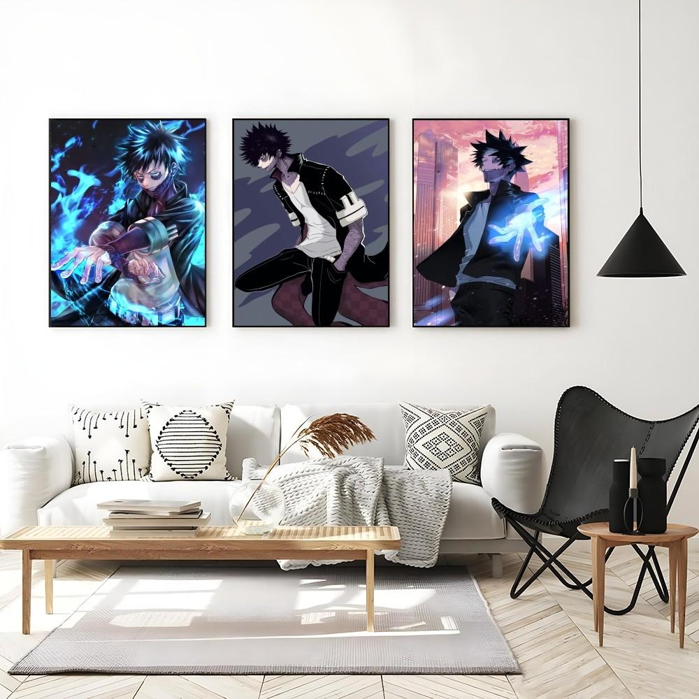 1PC My Hero Academia Dabi Poster Self-adhesive Art Waterproof Paper Sticker Coffee House Bar Room Wall Decor