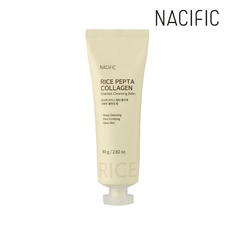 Nesipic Rice Pepta Collagen Sherbet Cleansing Balm 80g x1 pcs, 1 pcs