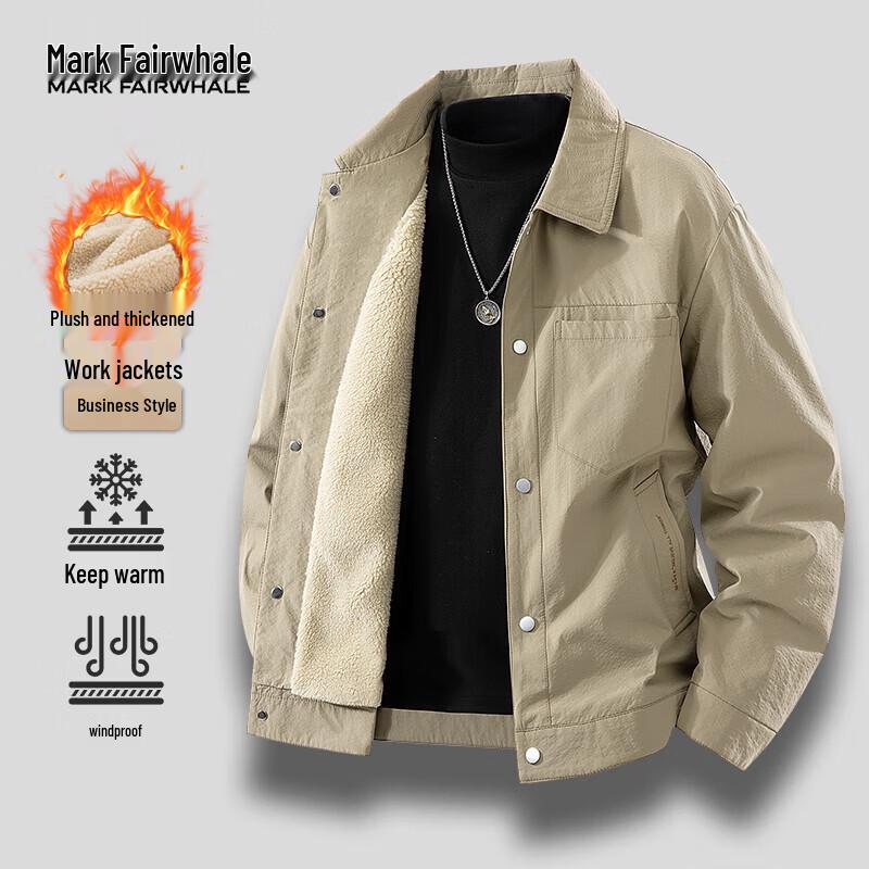 Mark Fairwhale Men's Winter Fleece-Lined Workwear Jacket