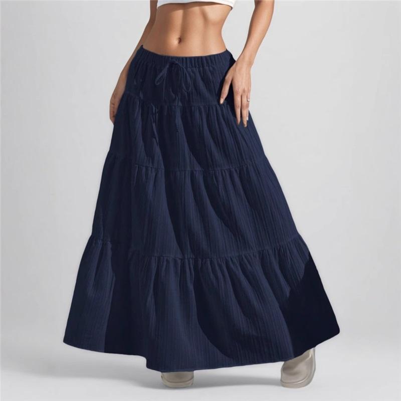 Ladies' Skirts New Products White Elegant Skirts Lace Up Skirts European And American Style Loose Casual Skirts For Women