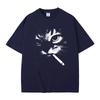 Funny Meme Smoking Cat Face Graphic T-shirt Men Women Casual Cotton Vintage T Shirts Men's Oversized T-shirts Cats Lovers Gifts