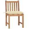 VidaXL Chaises de jardin 6 pcs avec coussins Bois de teck massif 3073132
