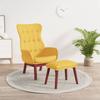 Day and Night - Day and Night Relaxation Armchair with Mustard Yellow Fabric Stool