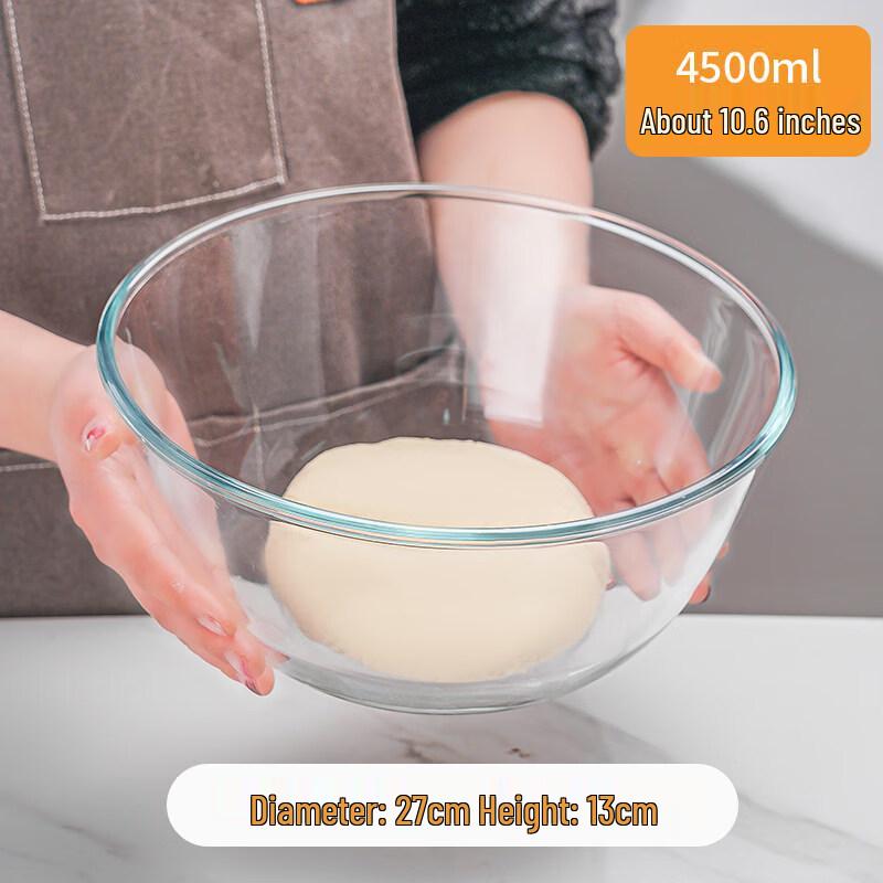 Прозрачная стеклянная миска для смешивания ZISIZ