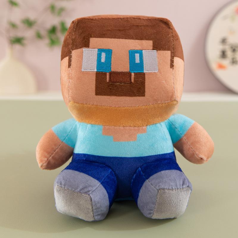 25cm Green Creeper Plush Toy Soft Stuffed Animal Doll Kids Boys Birthday Christmas Gift Claw Machine Prize