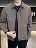 Men's Slim-Fit Turn-Down Collar Coat - Light Mature Autumn Style 2024 Executive Jacket