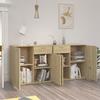 VidaXL Buffet Sonoma Oak 160x36x75 Cm Engineered Wood 3074930