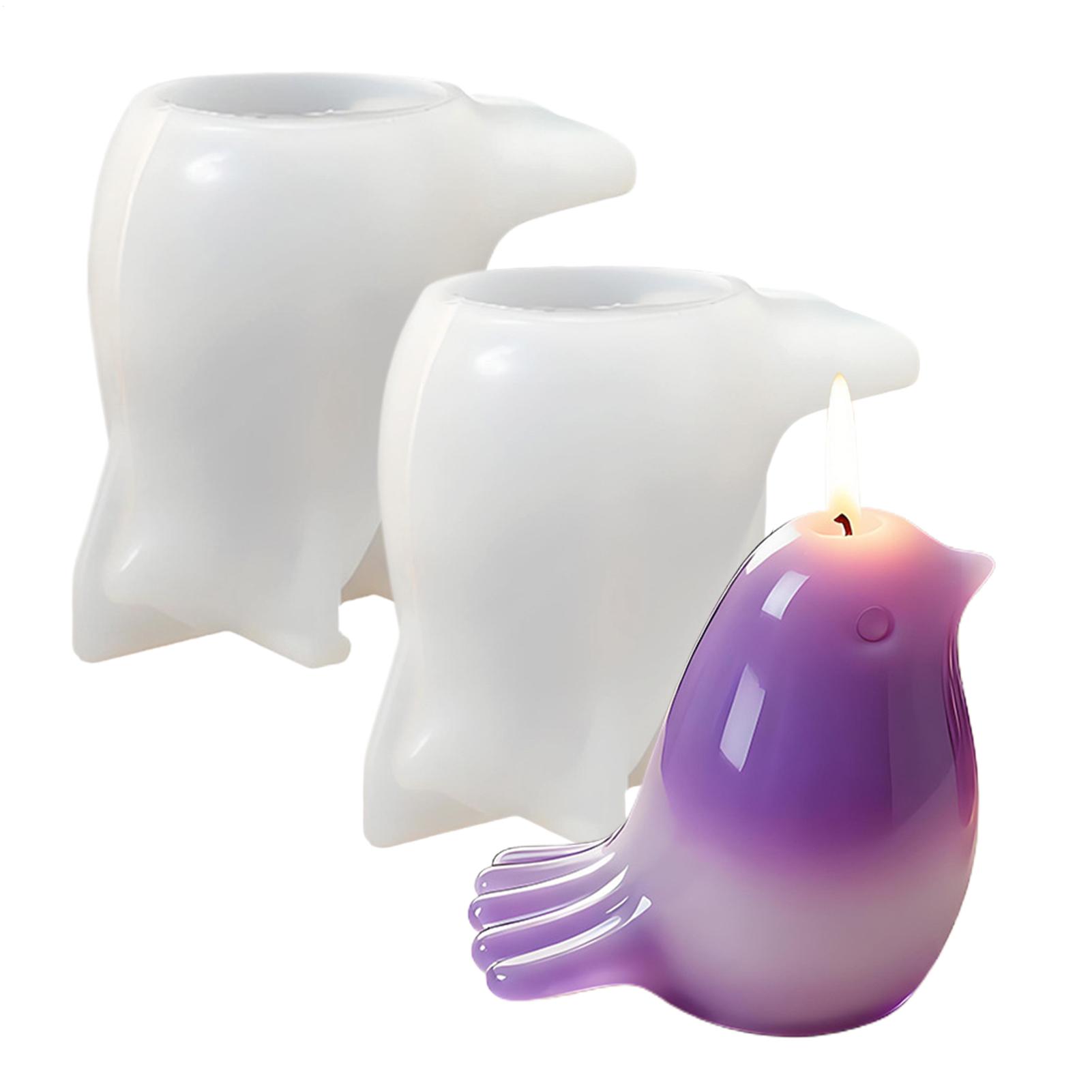 2-piece Easters Bird Silicone Molds 3D Bird Epoxy Resin Molds Easy Release Bird Design Epoxy Moulds Home Decoration CN
