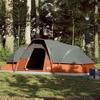 VidaXL Dome Family Tent 9 Person, Shade Tent with Carry Bag, Camping Awning, Garden Shelter, Orange 94565