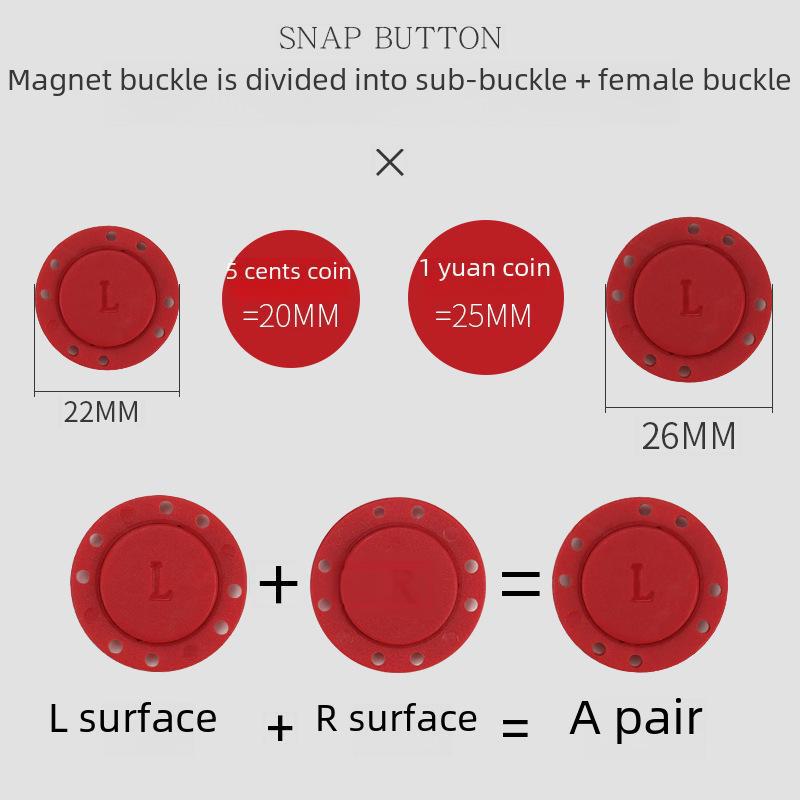 Druckknöpfe für Pullover und Strickjacken mit Magnetschnalle - Zubehörset für Mutter und Kind