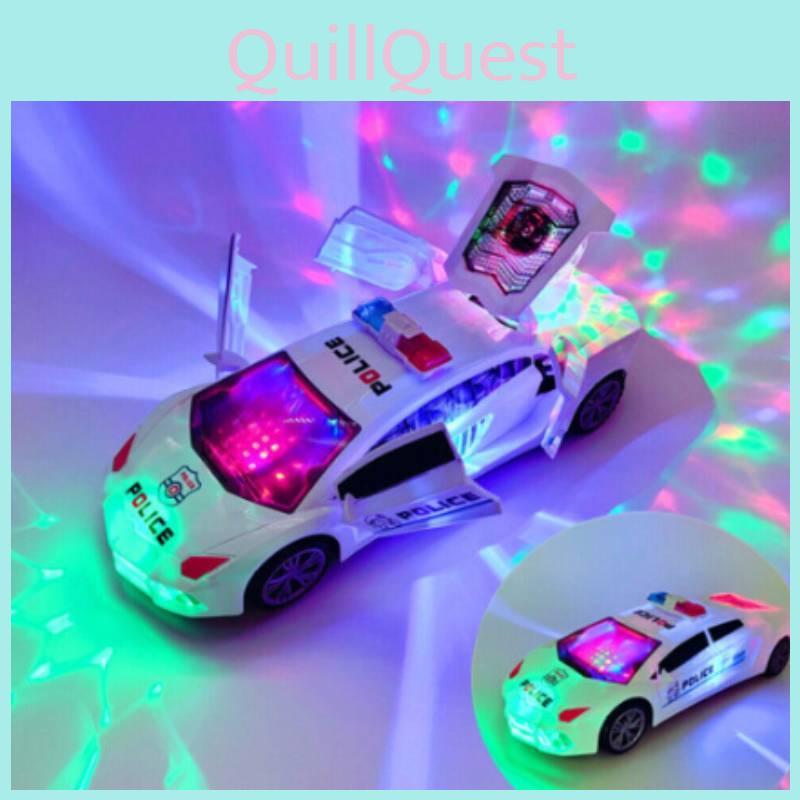 Childrens Rotating Police Car With Lights Music For Boys And Girls