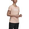 Adidas T Shirts Women's Pink Crew Neck Moderate Straight Fit EI4584