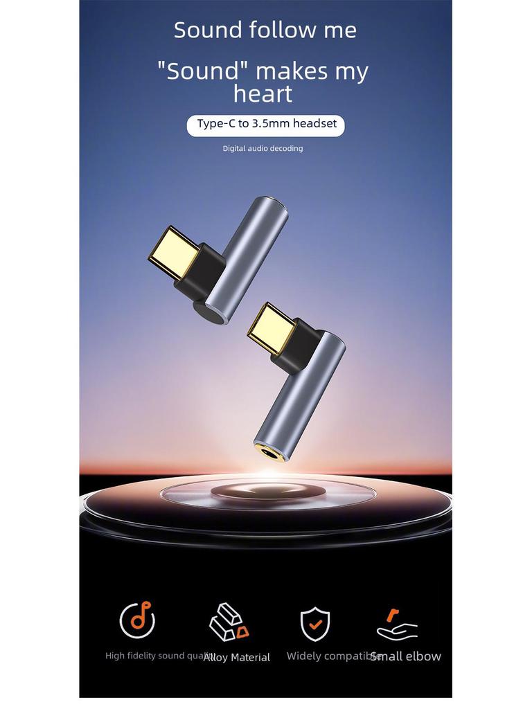 Typ-C auf 3,5 mm Audio-Kopfhöreradapter - Kompakt und universell für USB-C-Geräte