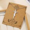 Stainless Steel Christian Tree Cross Necklace for Women Men Pendant Necklaces Retro Religion Jewelry Gift New Design Bijoux