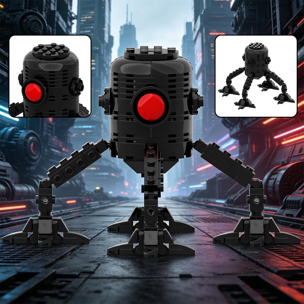Popular Mechanical Style Robot Series Building Block set, Desktop Ornament for Collection, Multi-Shape Robot Figurine Decoration