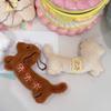 Dog Shaped Plush Bag Charm Keyring Soft Stuffed Animal Keychain Shopping Bag Charm Fashion Accessories for Everyday Use