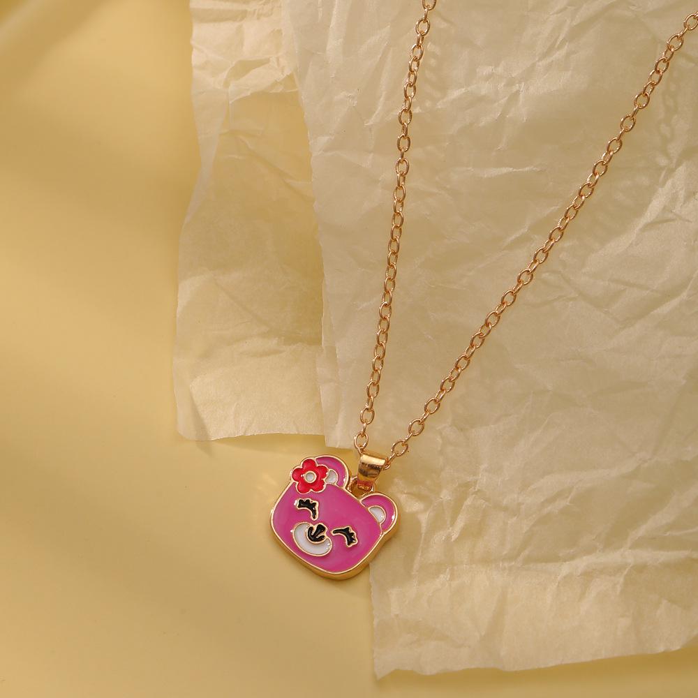 Rainbow Dinosaur Unicorn Friendship Necklace for Children – Creative Pendant Gift