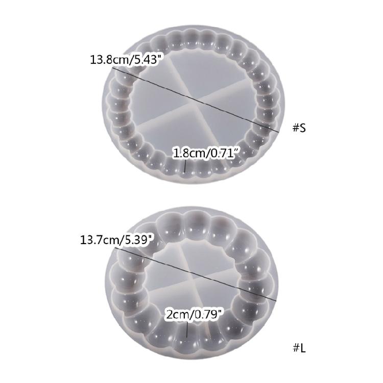 Coaster Molds for Epoxy Resin,Bubble Coaster Mould for Resin Casting Molds for Cup Mat,Candle Holder,Home Decoration