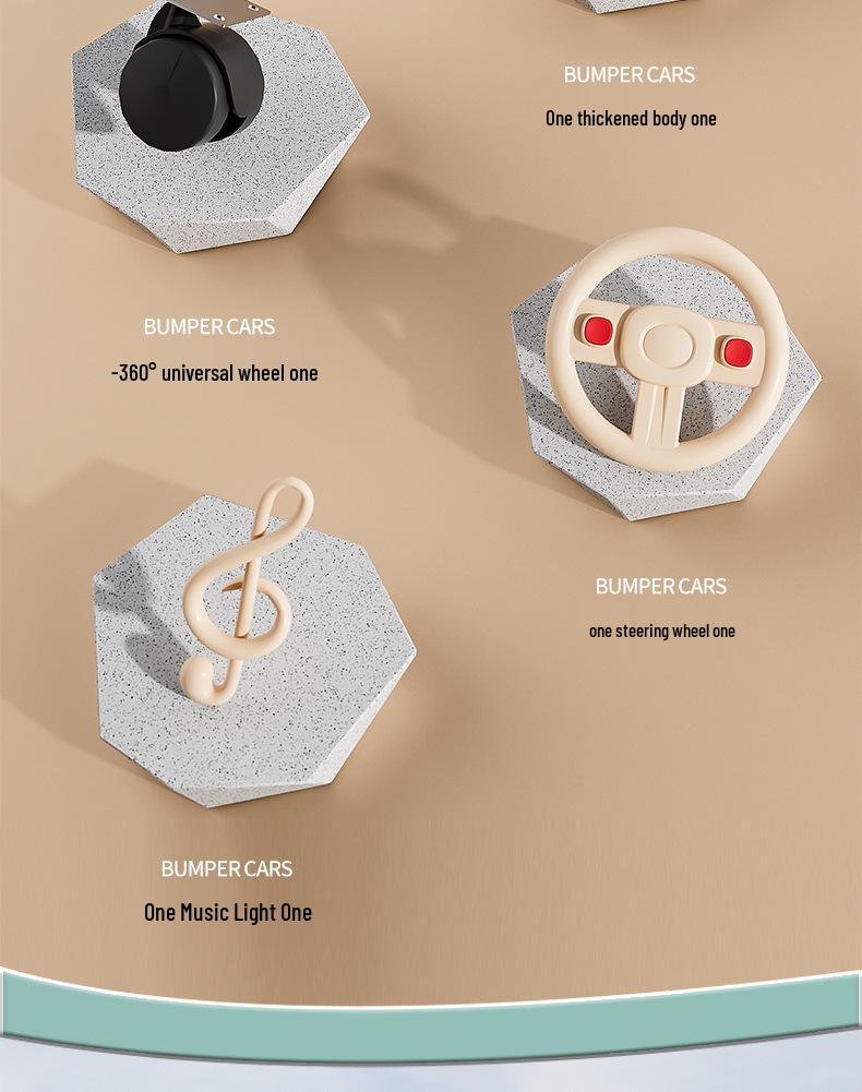 Children's Electric Bumper Car with Music & Lights – Ideal Birthday Gift for Ages 1-6