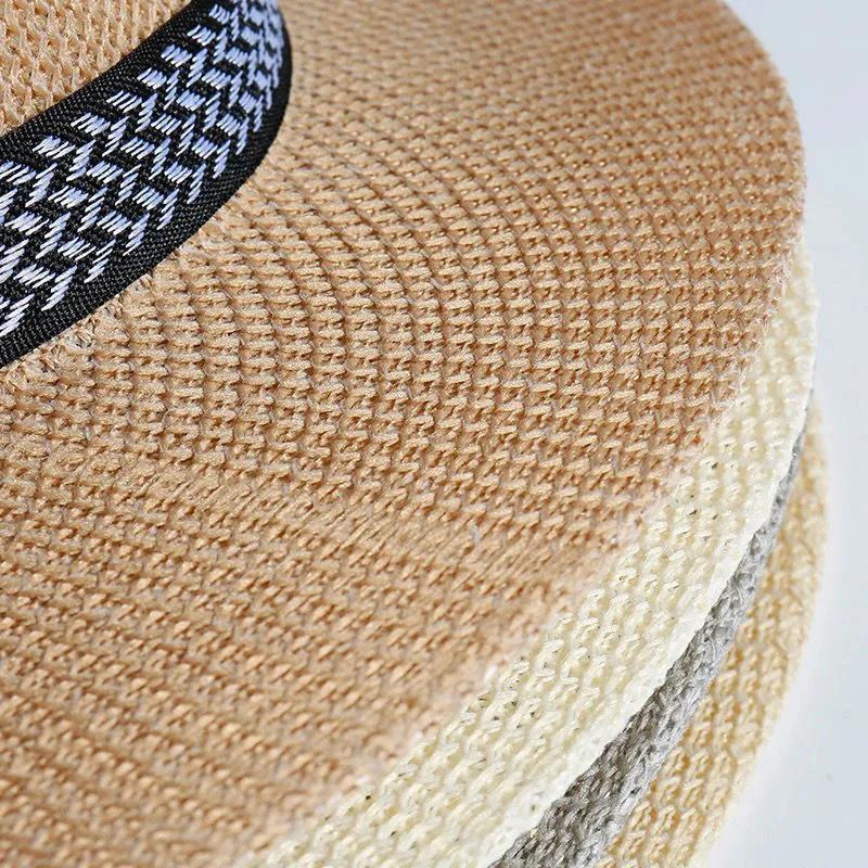 WTEMPO Couple Spring Summer Foldable Sunscreen Hats with Windproof Rope Solid Color Wide Brim Holiday Travel Beach Breathable Sun Hats