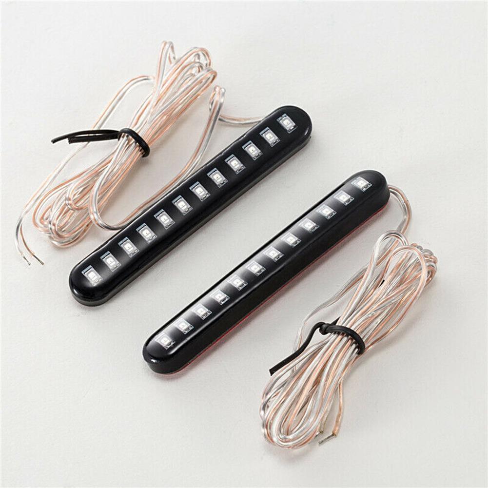 Motorcycle 12 LED 6W Amber License Plate Light Bar