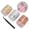 3pcs Imitation Gold Foil Flakes Glitter Nail Copper Leaf DIY Manicure Silver Foil Paper