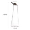 1,4L Acryl Transparente Saftflasche Transparente Saftflasche Wasserkrug Saftkrug mit Deckel