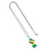Vintage Guyana Map Necklace Simple Flag Symbol Necklace Statement Jewelry