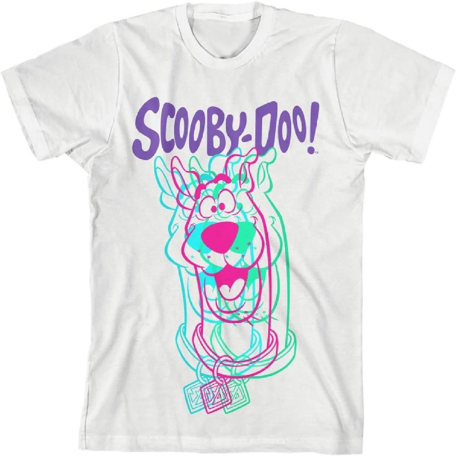 Детская белая футболка Scooby-Doo с 3D-эффектом Glitch XXXXXL белый