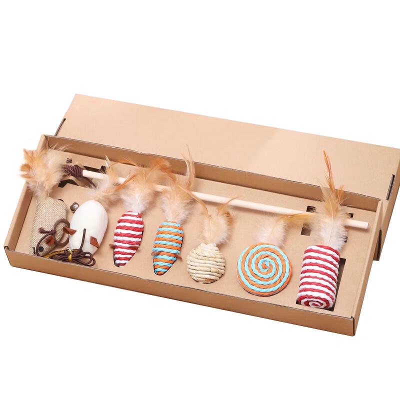 HELLOJOY Набор из 7 игрушек для кошек