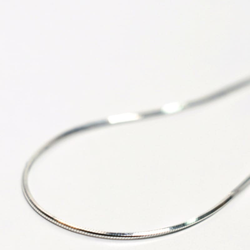Less is more silver thin snake chain anklet