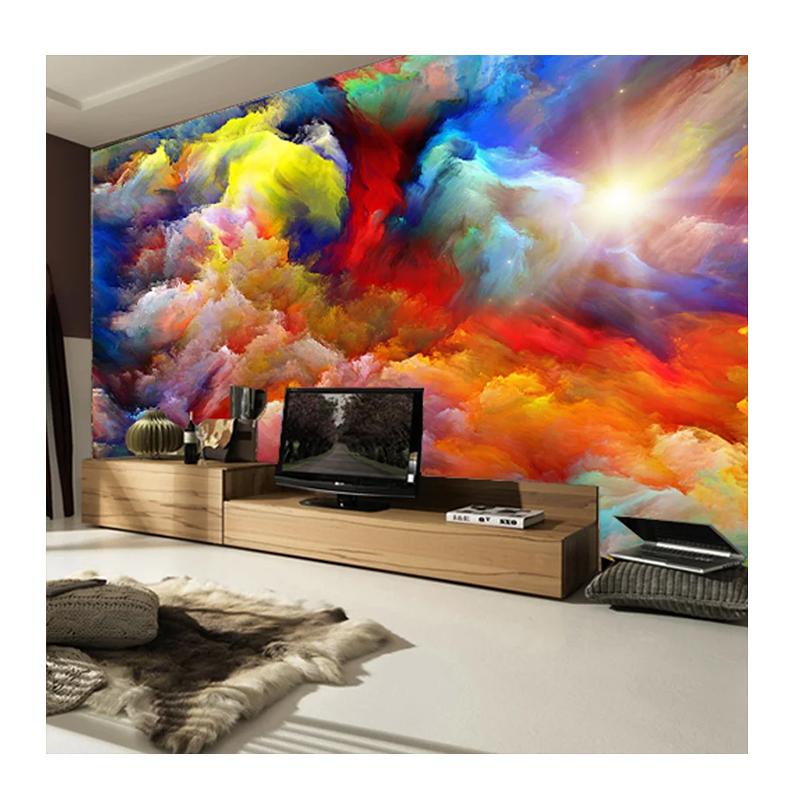 

Wall Mural 3d Color Clouds Abstract Art Mural Living Room Background Wallpaper Home Decor 200 cm(W) x 140 cm(H)