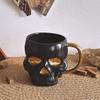 Dark Gothic Style Art Bone Skull Mug High-end Quirky Niche Design Cup Halloween Gift