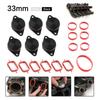 19 PCS 33mm Aluminum Swirl Flap Blanking Plates Seal Kit 6 Cylinder For BMW S320d 330d 520d 525d 530d 730d