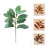 57cm Artificial Magnolia Leaves Rubber Floral Arrangement Simulated Plant Branch Plants Leaves DIY Green Plants Wedding