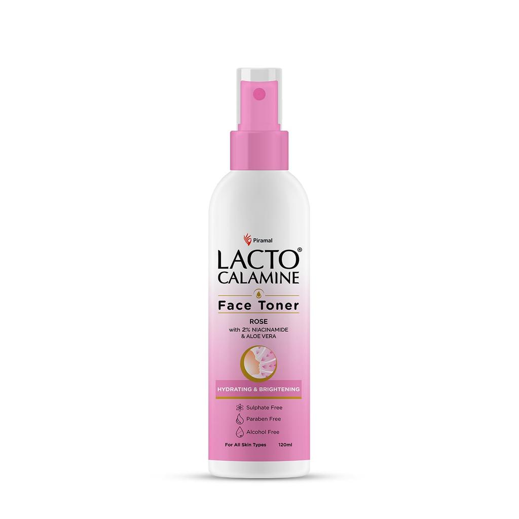 Lacto Calamine Rose Water Toner For Glowing Skin 120ml Pack Of 1 Hydrating Face Toner