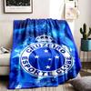 Cruzeiro Esporte Clube Theme Personalized Outdoor Flannel Blankets Soft And Suitable For All Seasons Perfect For Sofas Beds And Camping