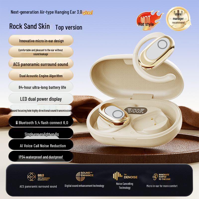 E-commerce Popular Rotatable 130° Over-Ear/In-Ear Noise-Canceling Bluetooth TWS Headset