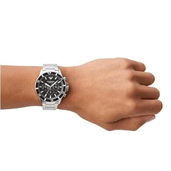 Emporio Armani Watch WORLD EXPLORER AR11360 Mens Silver
