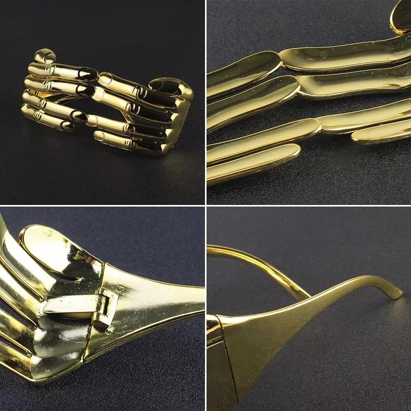 Gold Fingers Glasses Women One Piece Bar for Party Cosplay Extraordinary Fashion Novelty Hand Shape Headgear