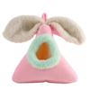Triangle Rabbit Ears Bird Nest Soft Pet Cotton Sleeping Nest Creative Bird Hammock  Indoor Use