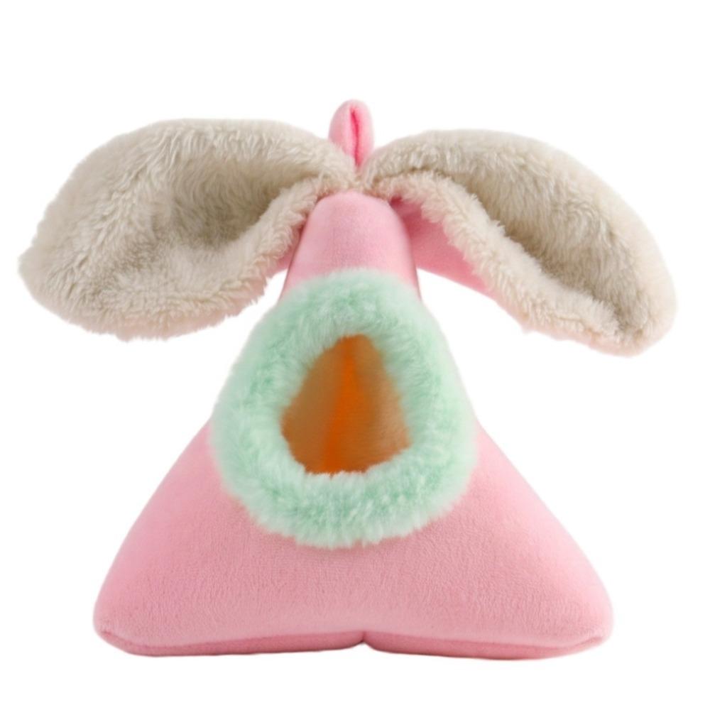 Triangle Rabbit Ears Bird Nest Soft Pet Cotton Sleeping Nest Creative Bird Hammock  Indoor Use