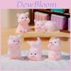 Adorable Miniature Cartoon Pig Figurines Resin Desktop Car Decoration Ornament