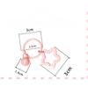 2pcs Korean Version of Ins Small Fresh Color Small Star Bell Keychain Candy Color Keyring Pendant Women Bag Keychain Accessories