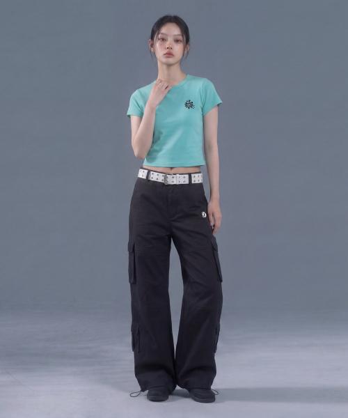 Ineodeijeu Women'S Multi-Pocket Cargo Pants (Black)